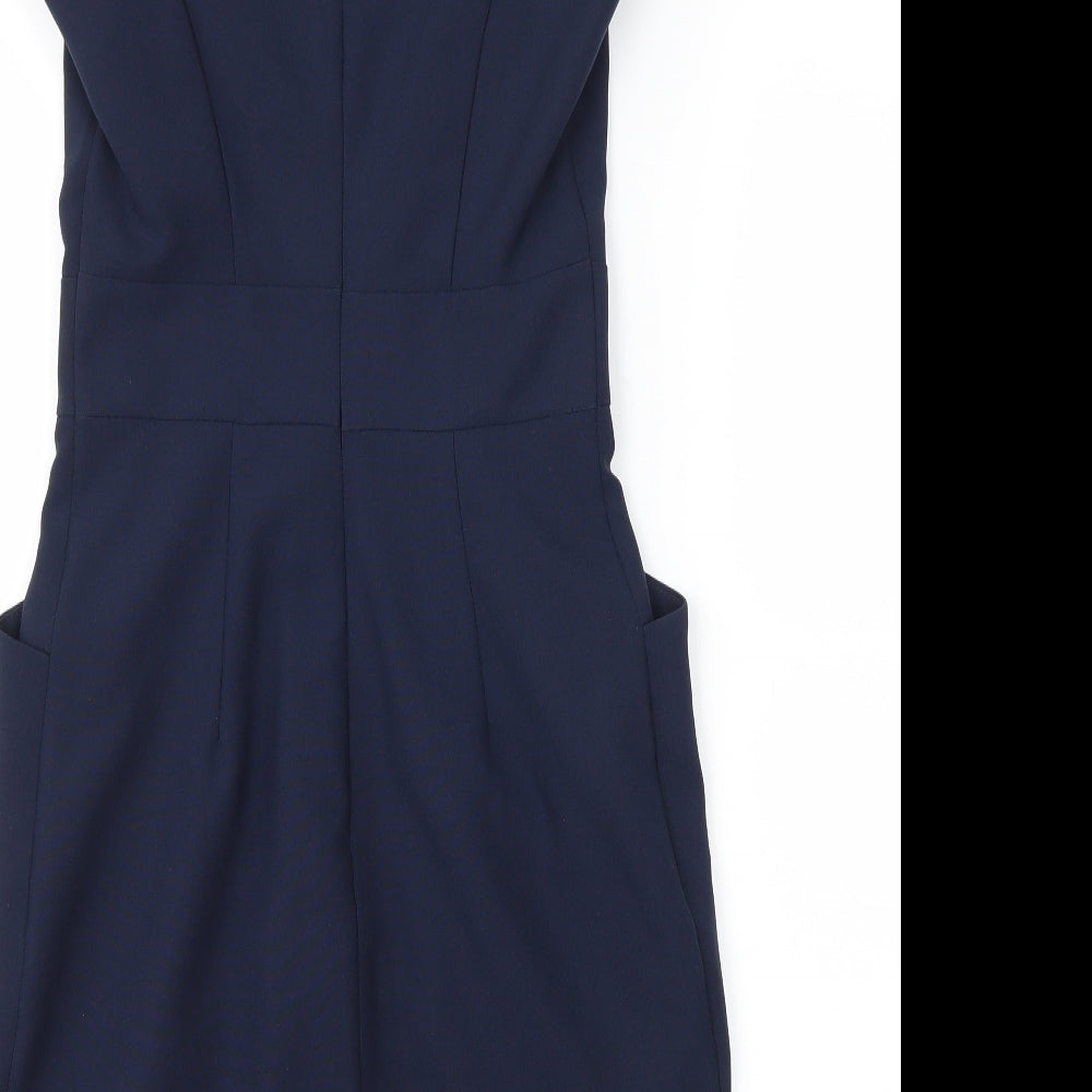 Dorothy Perkins Womens Blue Sheath Size 4