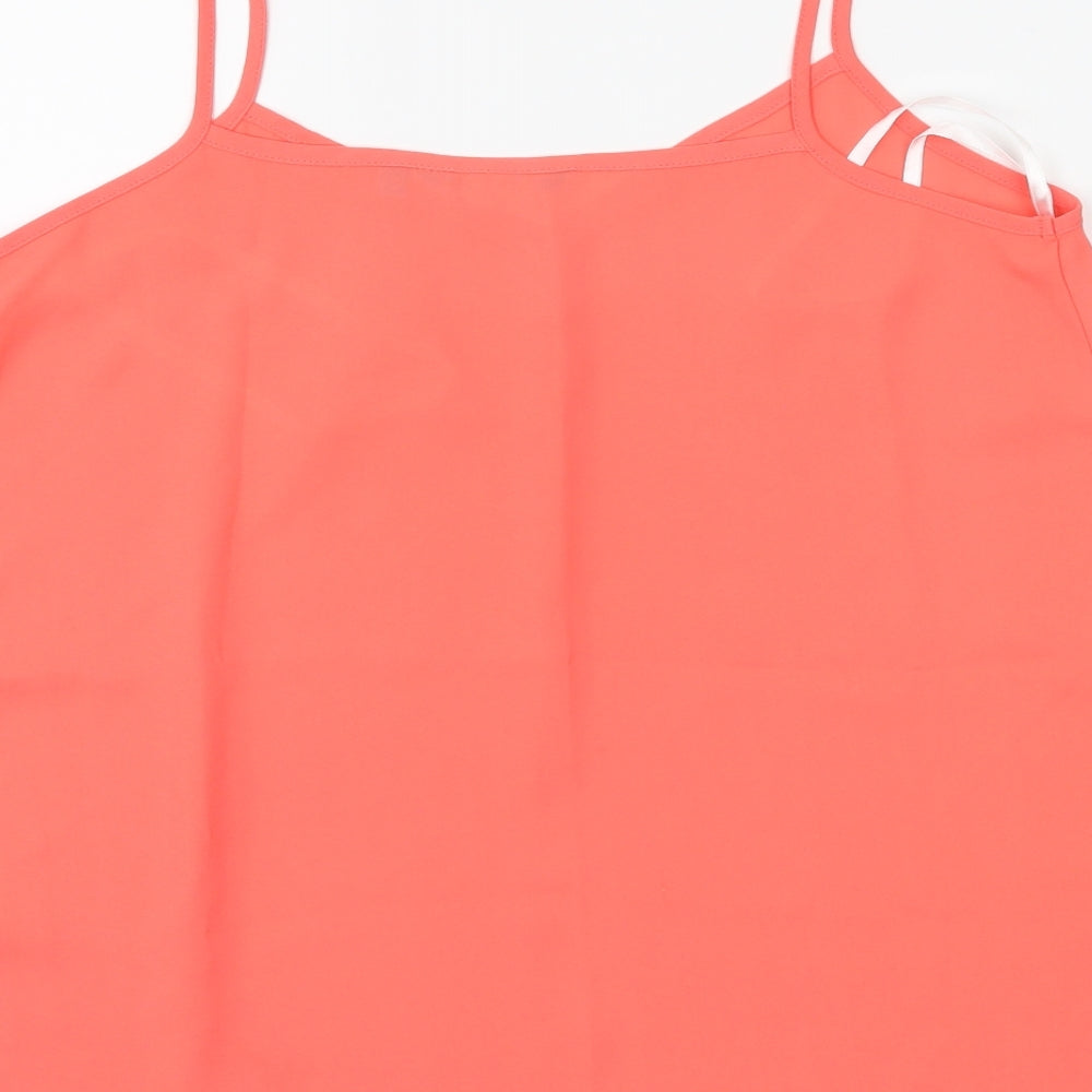 Bew Look Womens Orange Camisole Tank Size 8