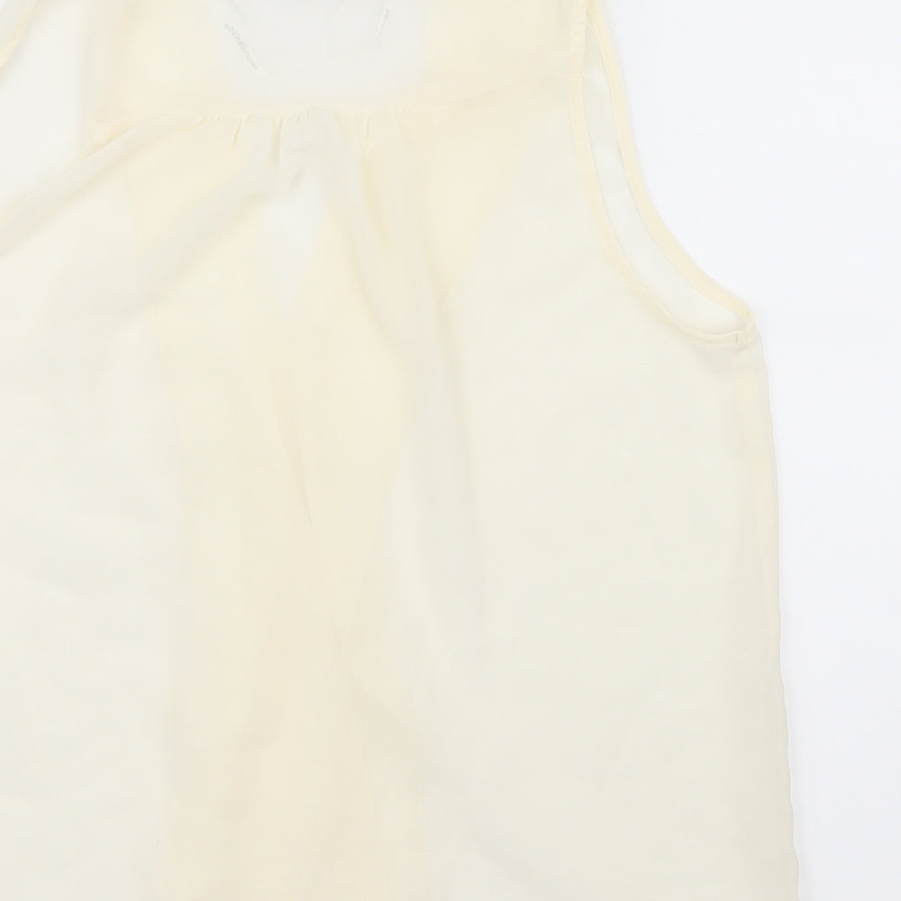 Atmosphere Womens White Mesh Basic Blouse Size 12