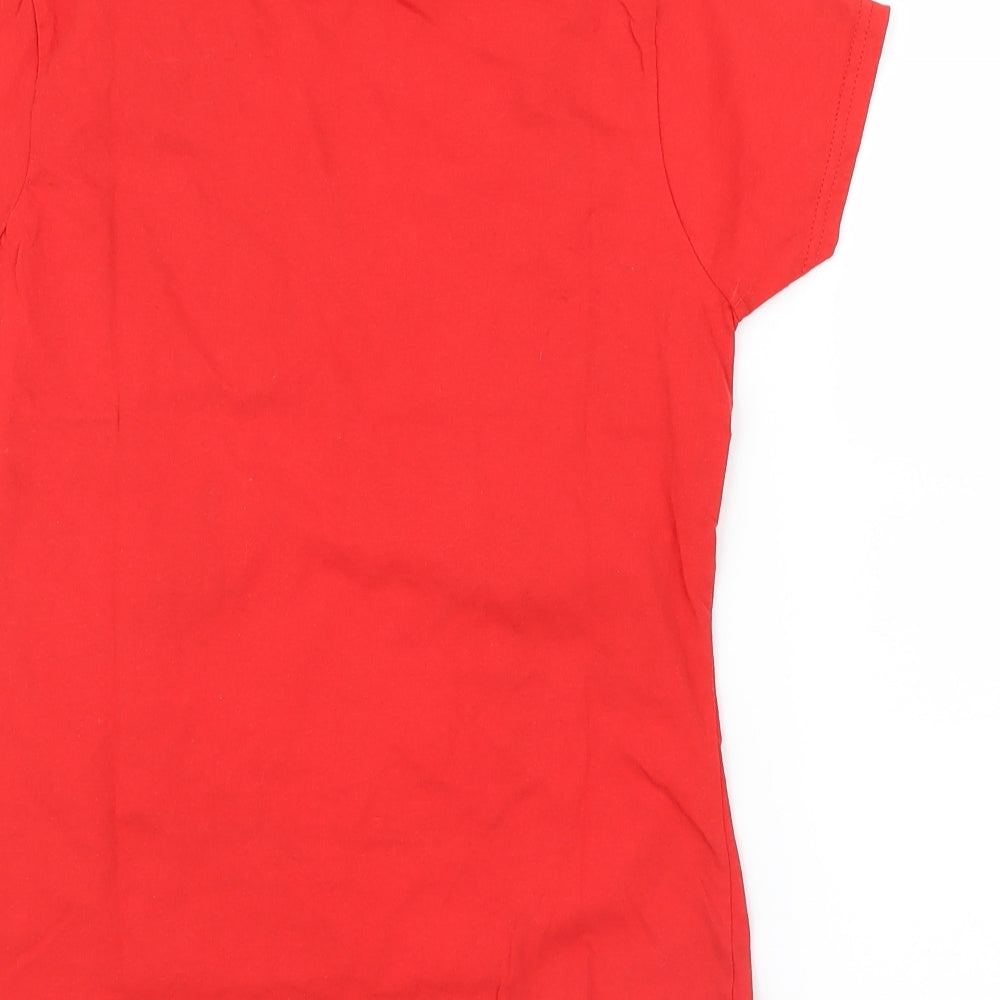 Gildan Womens Red Basic T-Shirt Size M