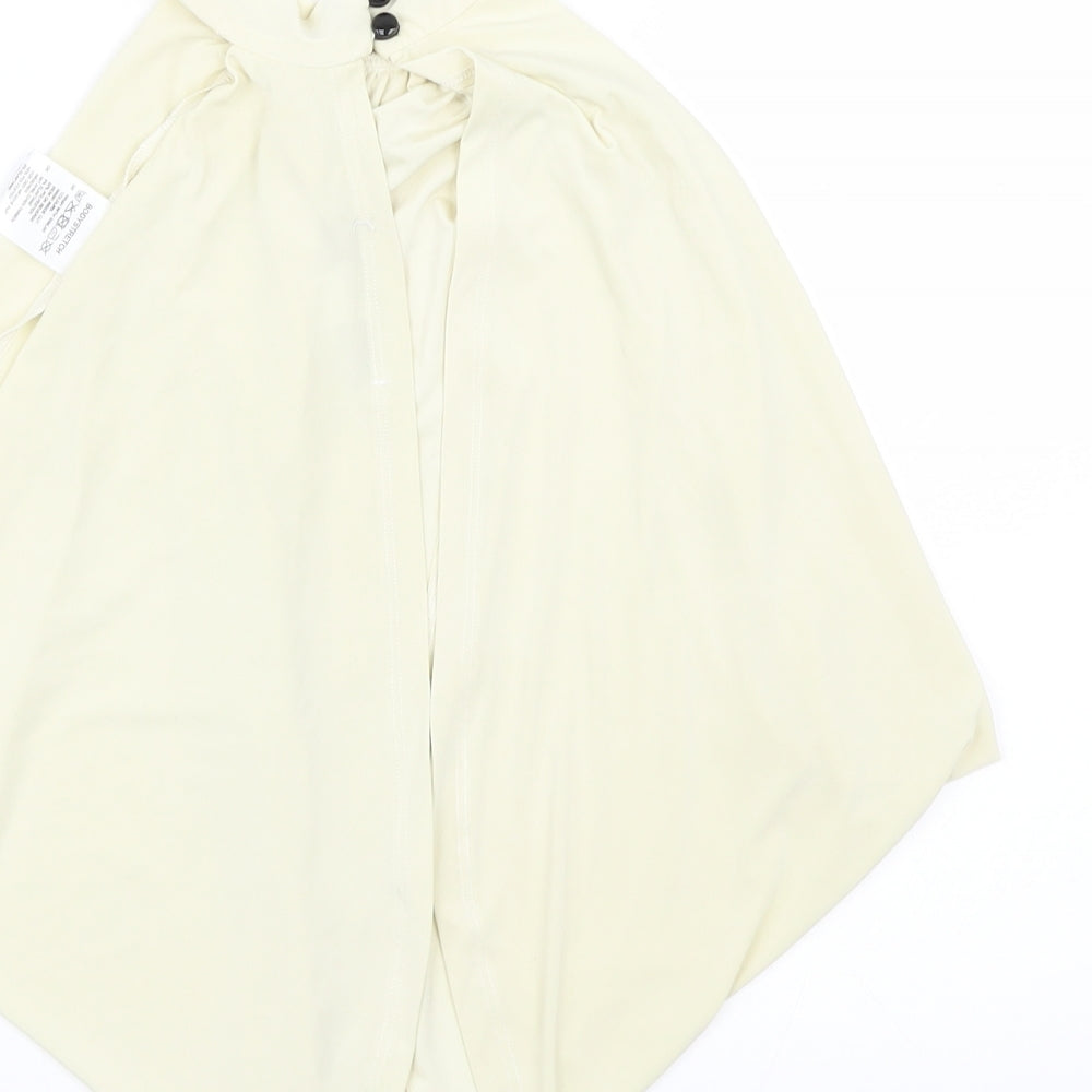Edge Street Womens Yellow Wrap T-Shirt Size 10 - Cropped