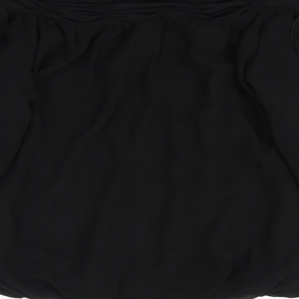 Annabelle Womens Black Basic Blouse Size 10