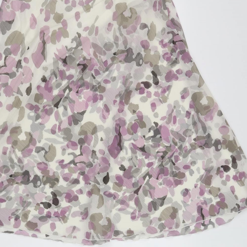 Anna rose Womens White Flare Skirt Size 14