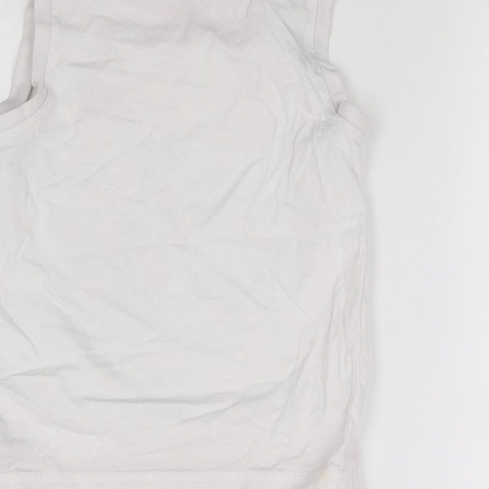 Mothercare Boys White Basic T-Shirt Size 5-6 Years