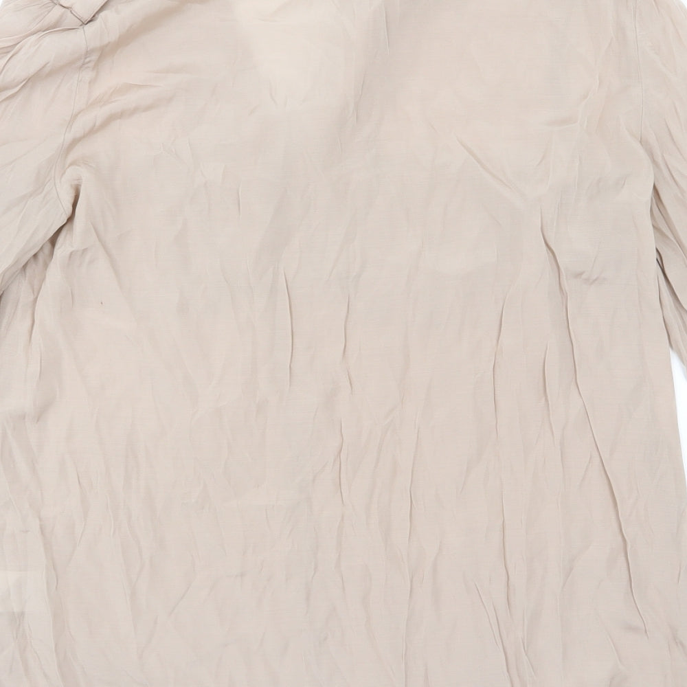 Et Vous Womens Beige Basic Blouse Size M