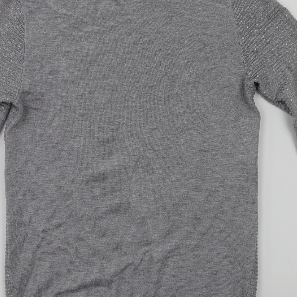 F&F Womens Grey Pullover Jumper Size 6