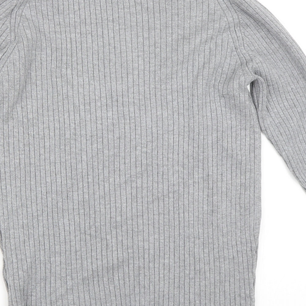New Look Womens Grey Pullover Jumper Size 12