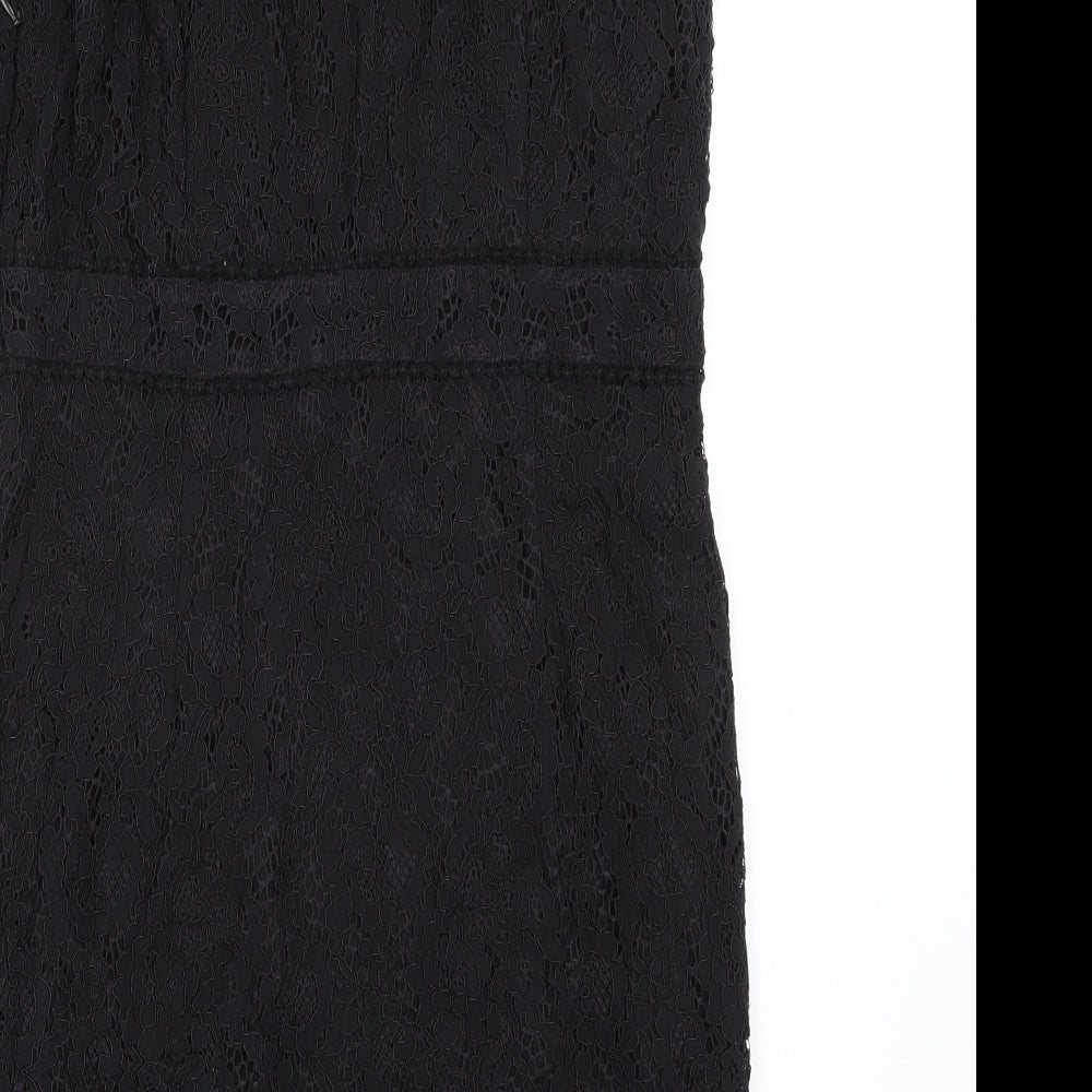 190 f Womens Black A-Line Size L