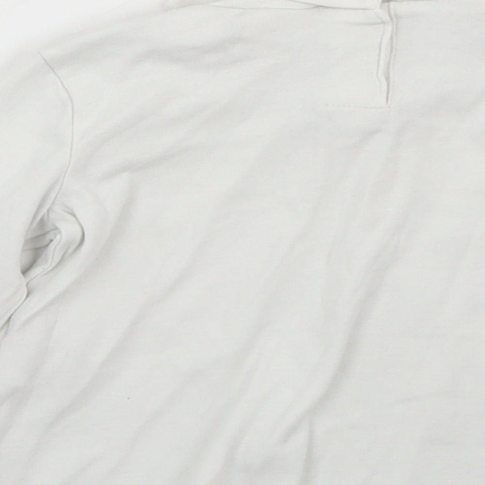 Zara Girls White Basic T-Shirt Size 2 Years
