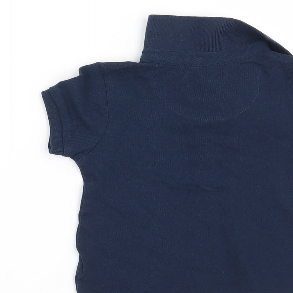 Mothercare Baby Blue Basic Polo Size 6-9 Months