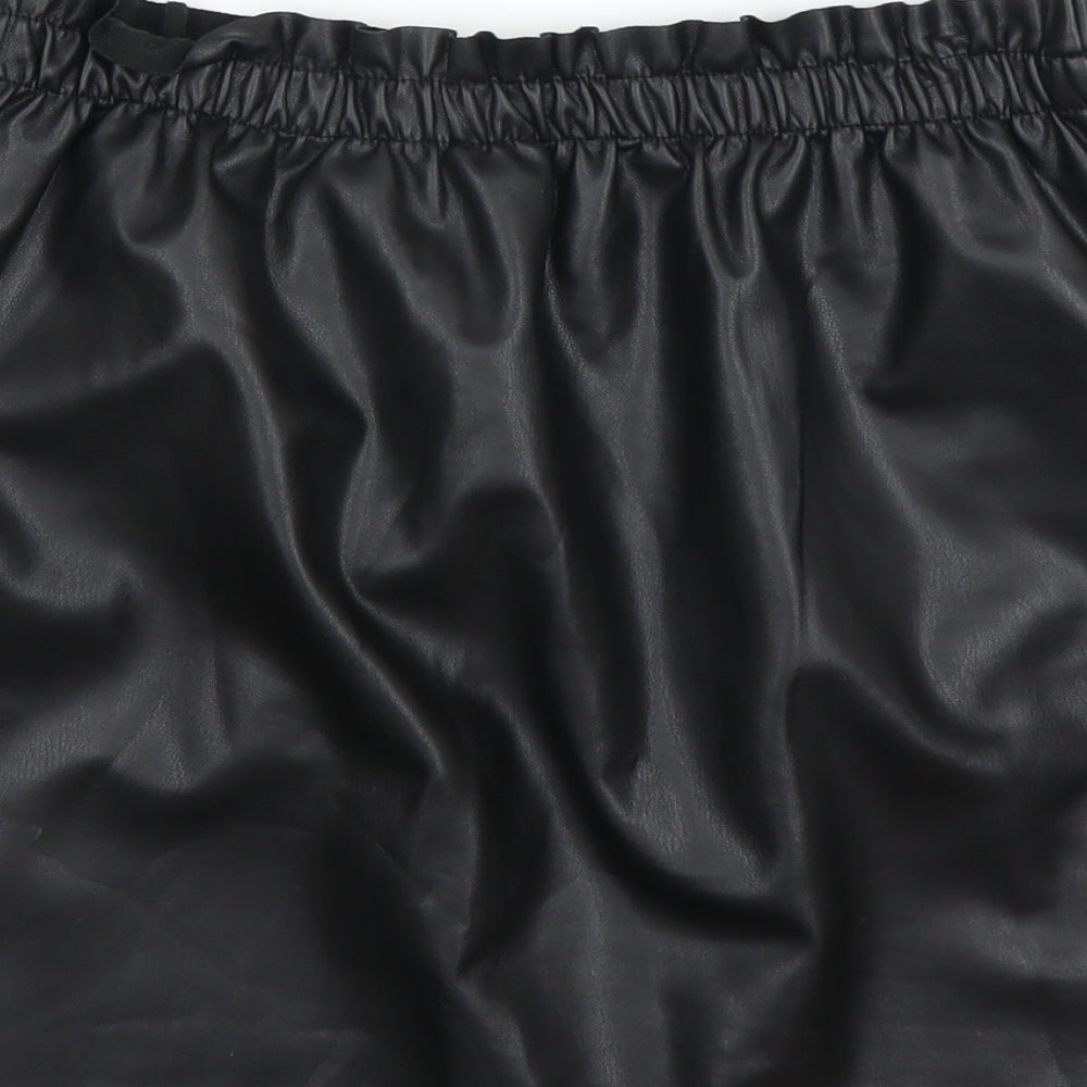 Jaqueline deYong Womens Black A-Line Skirt Size M