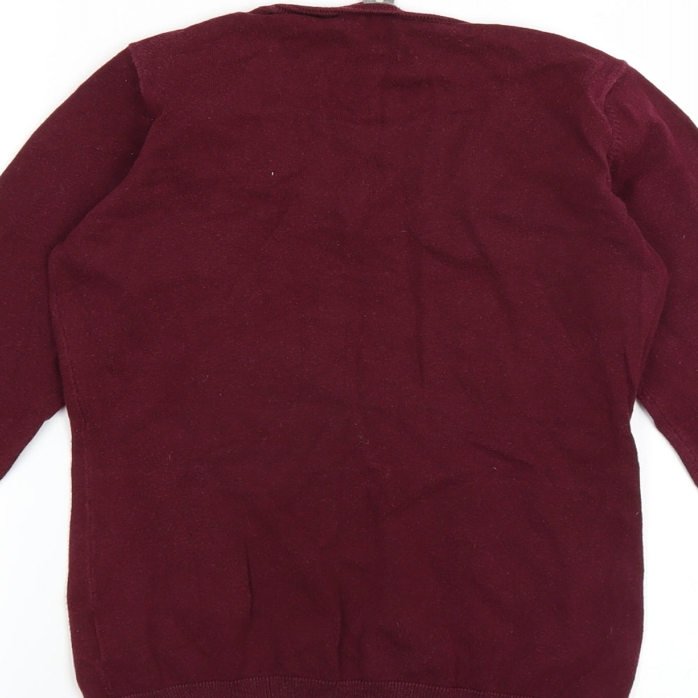 Collection Womens Purple Pullover Jumper Size M