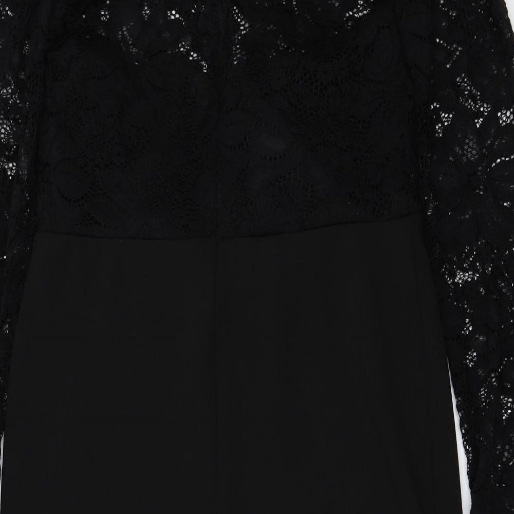 New Look Womens Black A-Line Size 12