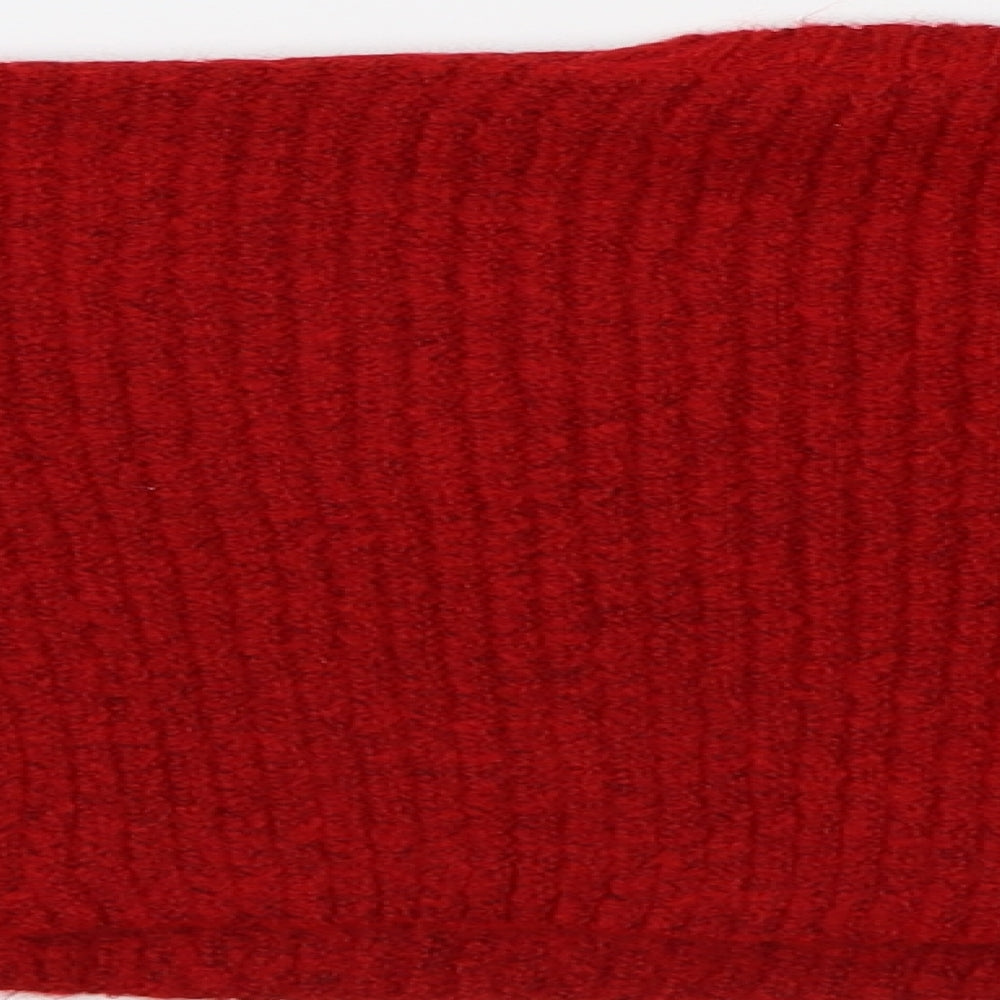 New Look Womens Red Paisley Pullover Jumper Size S