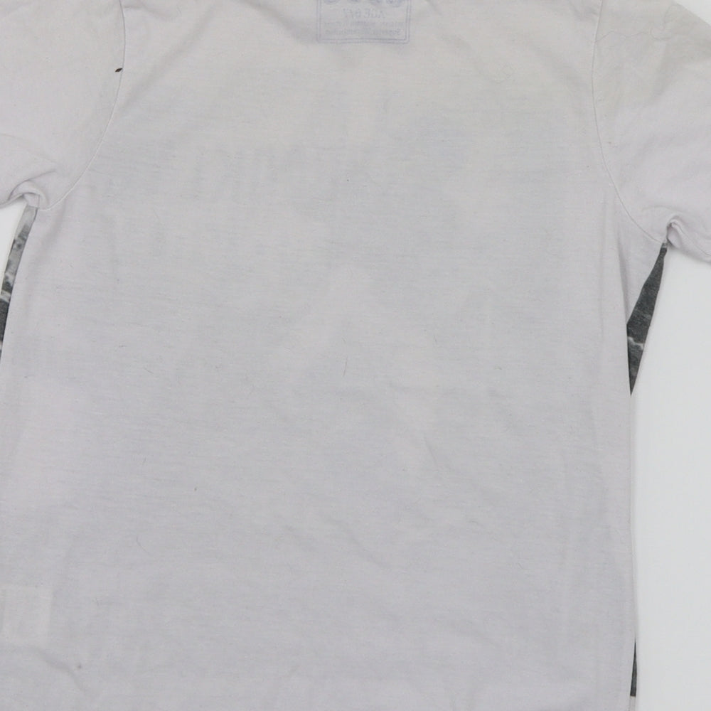 Matalan Boys White Basic T-Shirt Size 6-7 Years