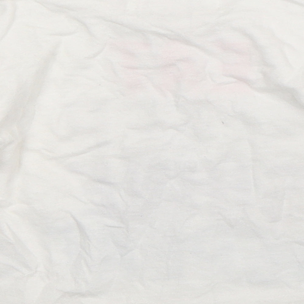 Minoti Girls White Basic T-Shirt Size 18-24 Months