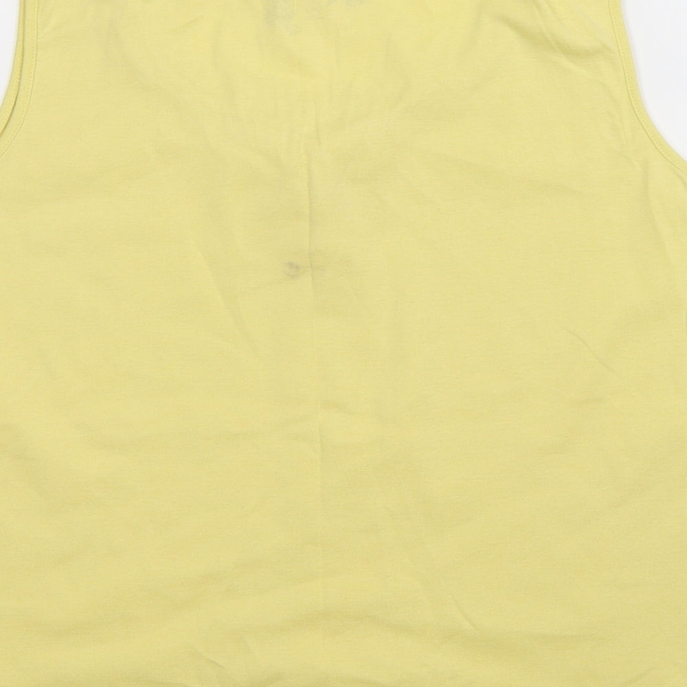Debenhams Womens Yellow Basic Tank Size 16