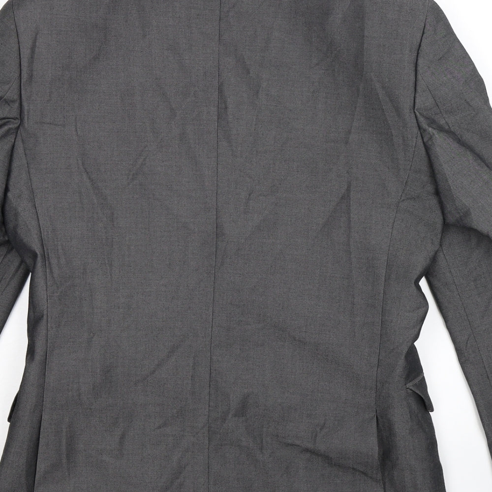 F&F Mens Grey Jacket Suit Jacket Size 36