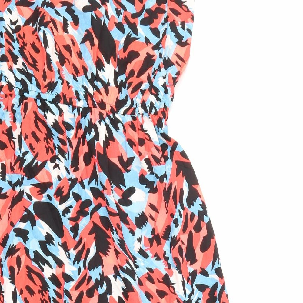 Preworn Womens Multicoloured Animal Print A-Line
