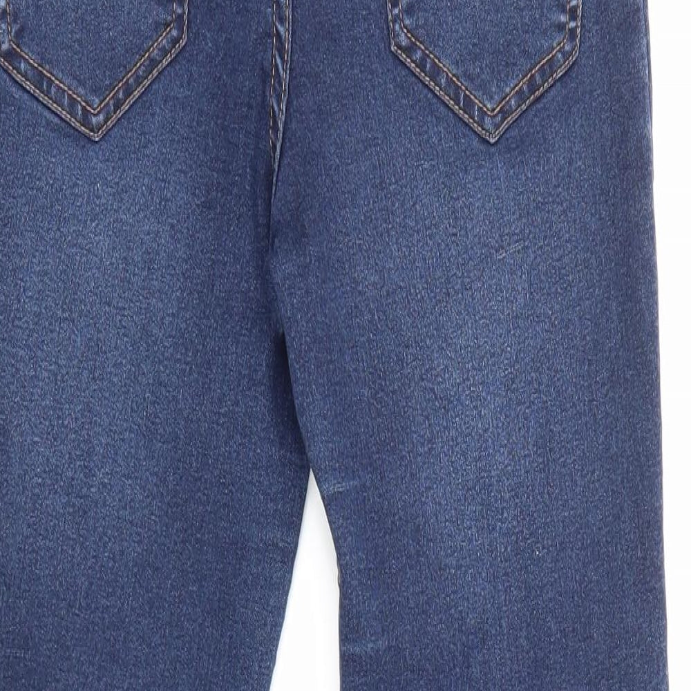 Lift & Shape Womens Blue Straight Jeans Size 8 L27 in