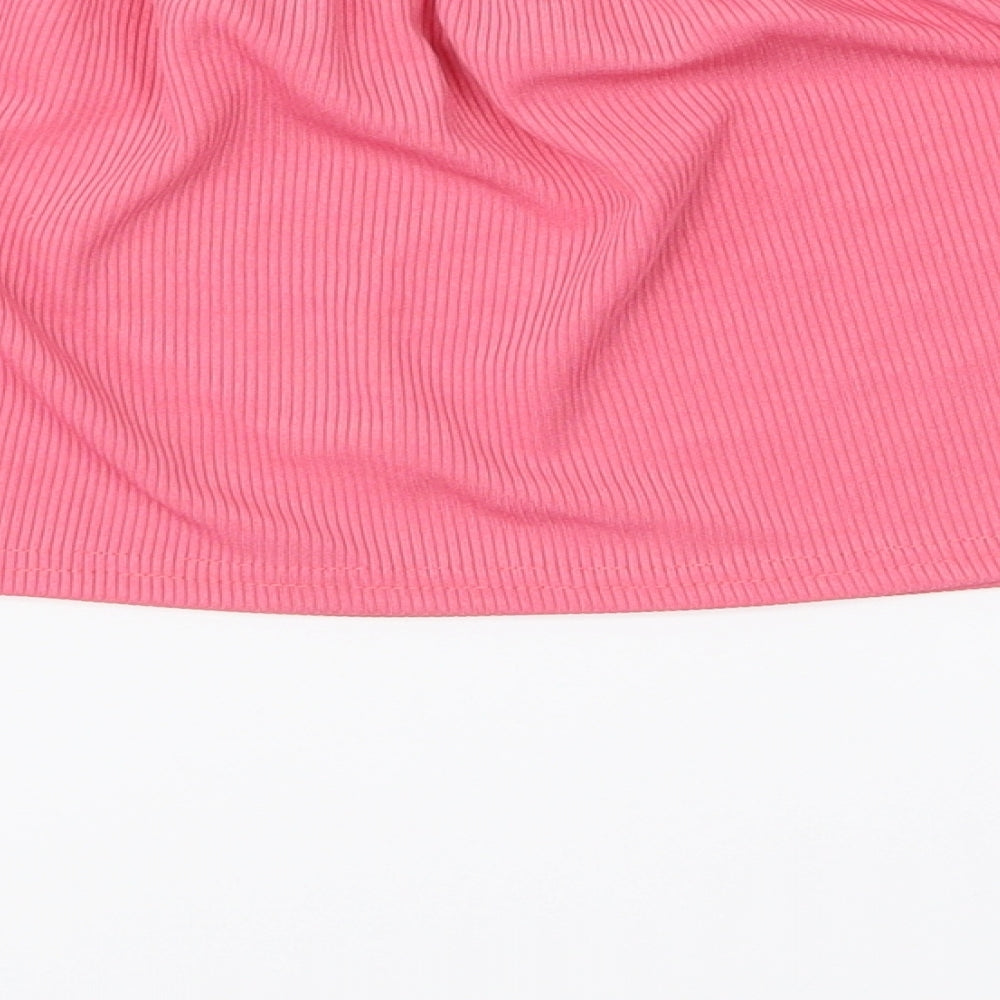 pretty little thing Womens Pink Basic Blouse Size 8