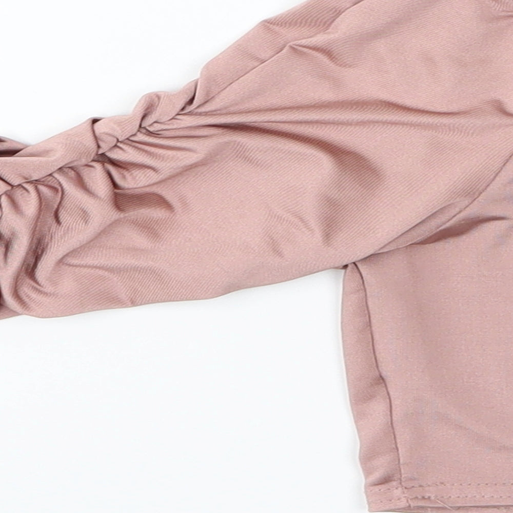 Femme Luxe Womens Pink Basic Blouse Size 10