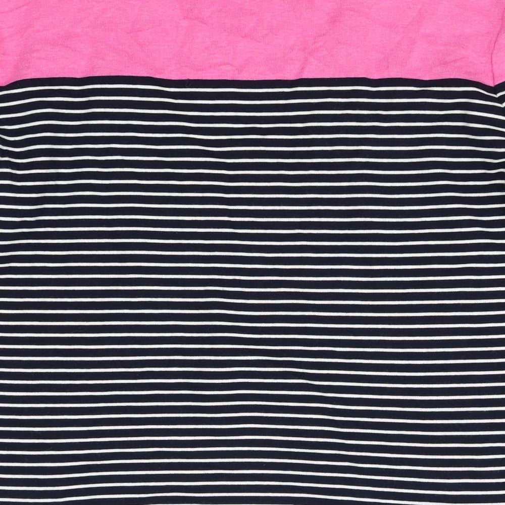 Country Casuals Womens Black Striped Pullover Sweatshirt Size M
