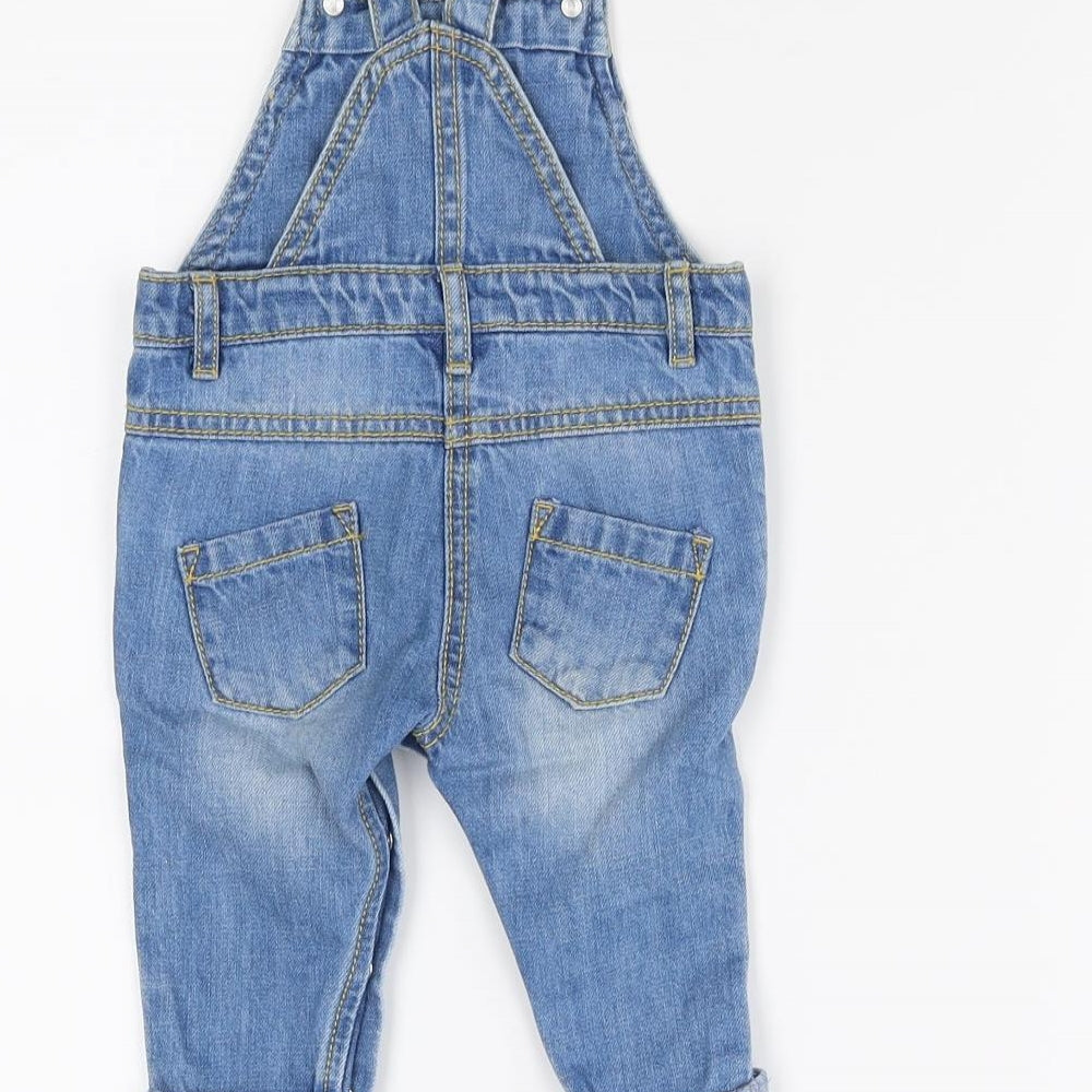 NEXT Baby Blue Dungaree One-Piece Size 3-6 Months