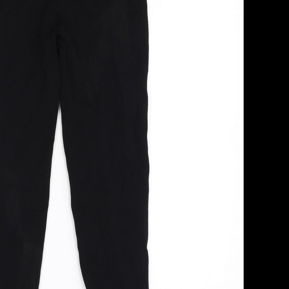 Zara Womens Black Trousers Size M L25 in