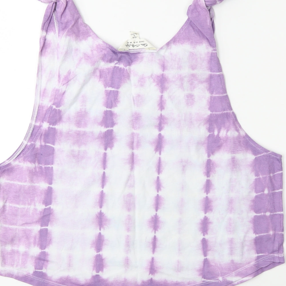 Miss Selfridge Womens Purple Basic Tank Size 14