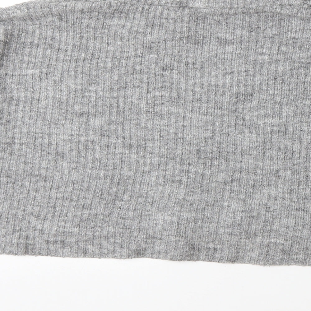 H&M Womens Grey Knit Pullover Jumper Size S