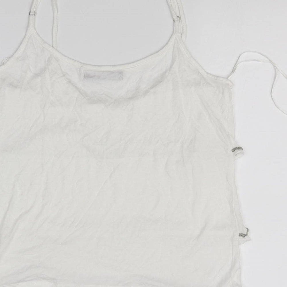 Atmosphere Womens White Basic Tank Size 10