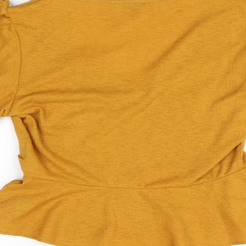 Miss Selfridge Womens Orange Basic Blouse Size 10