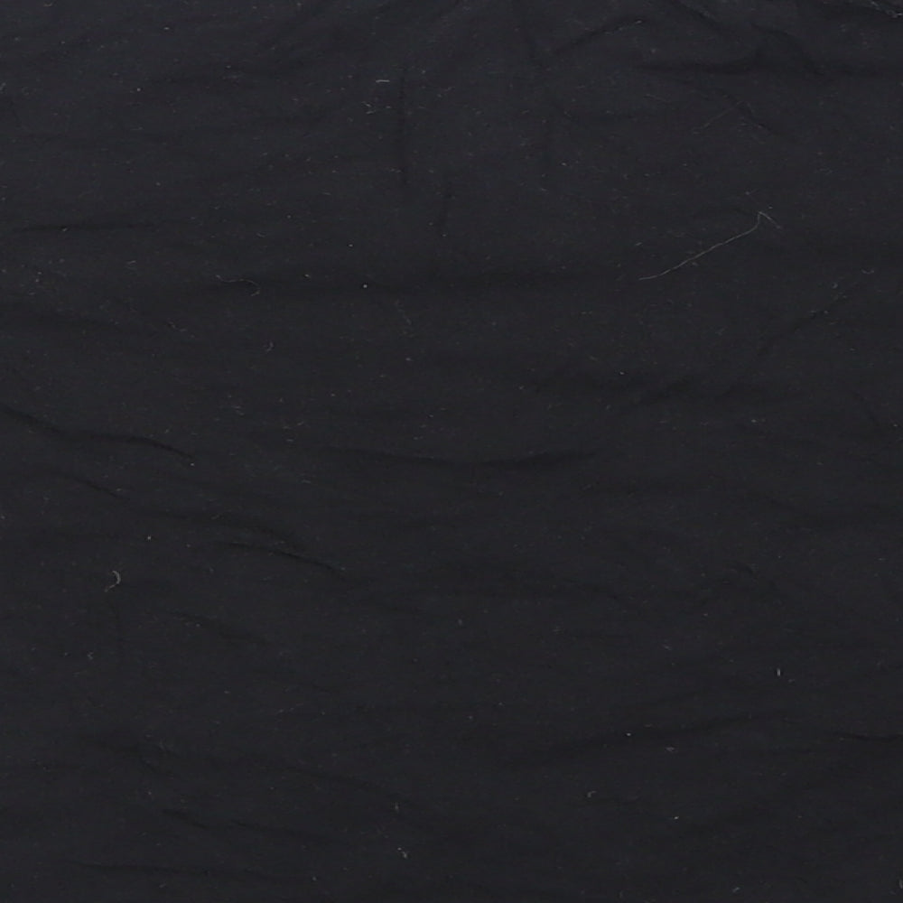 Zara Womens Black Cropped T-Shirt Size S