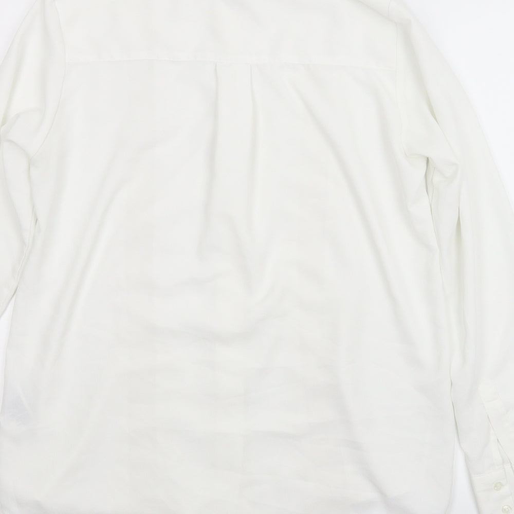 H&M Womens White Basic Button-Up Size 6