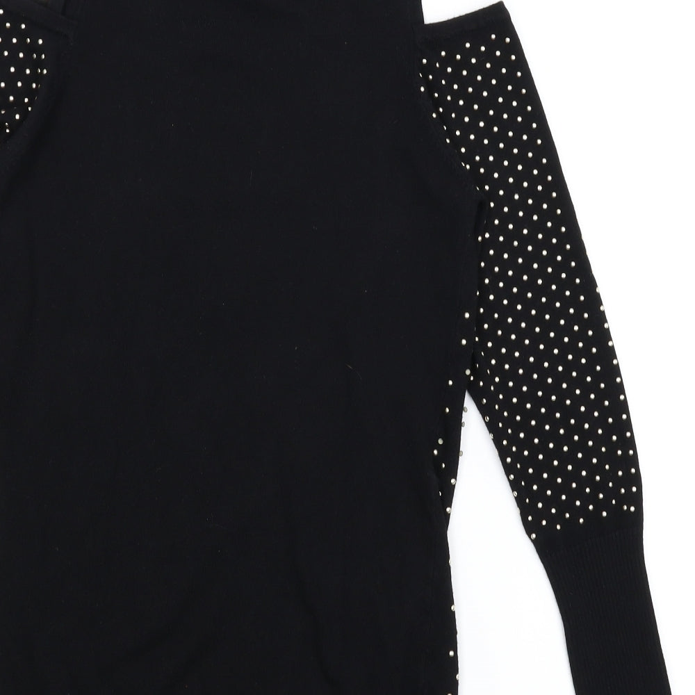 QED London Womens Black Pullover Jumper Size S