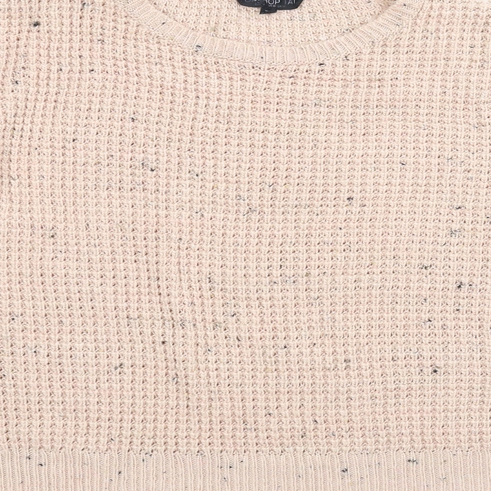 Topshop Womens Pink Pullover Jumper Size 14