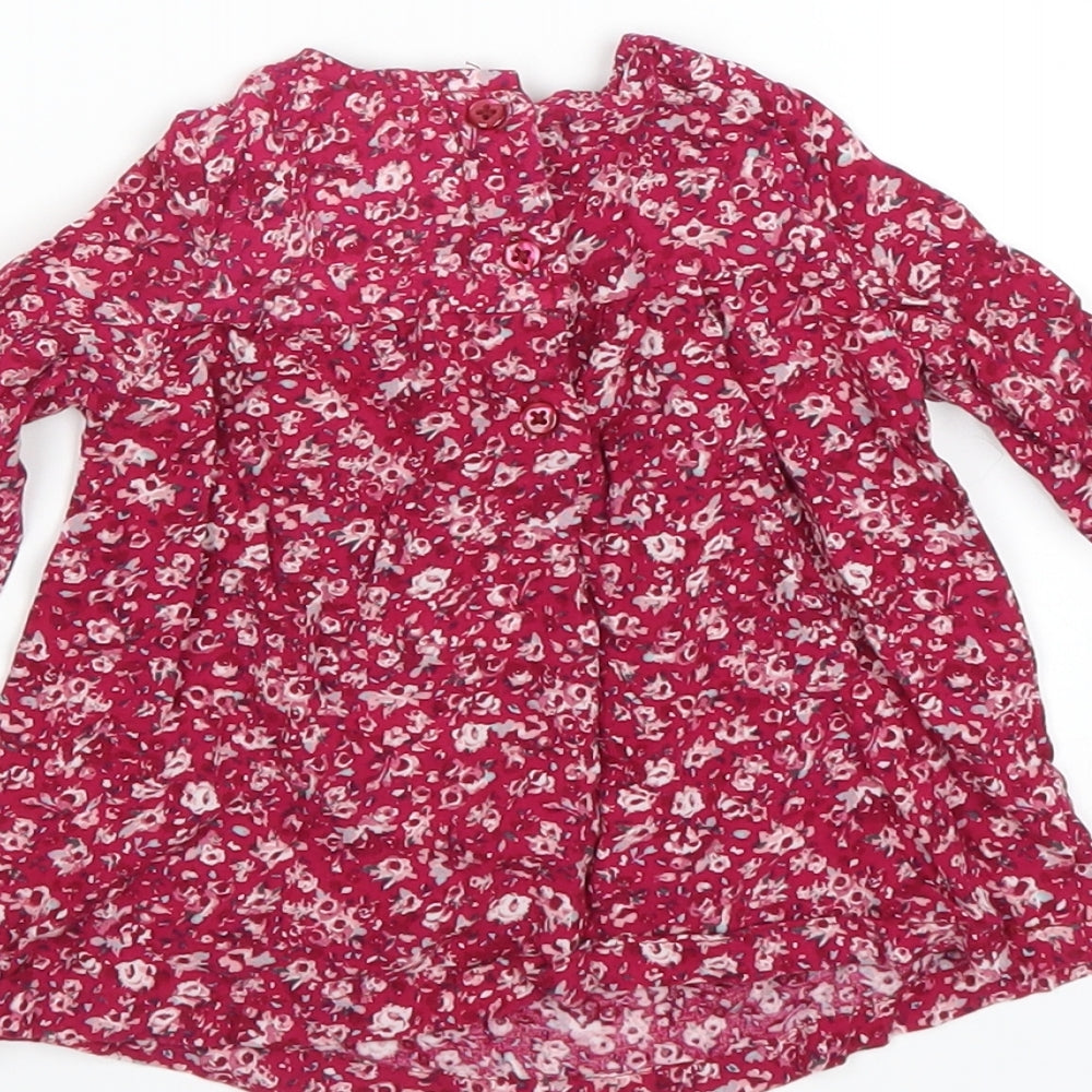 Primark Girls Pink Floral Shift Size 9-12 Months