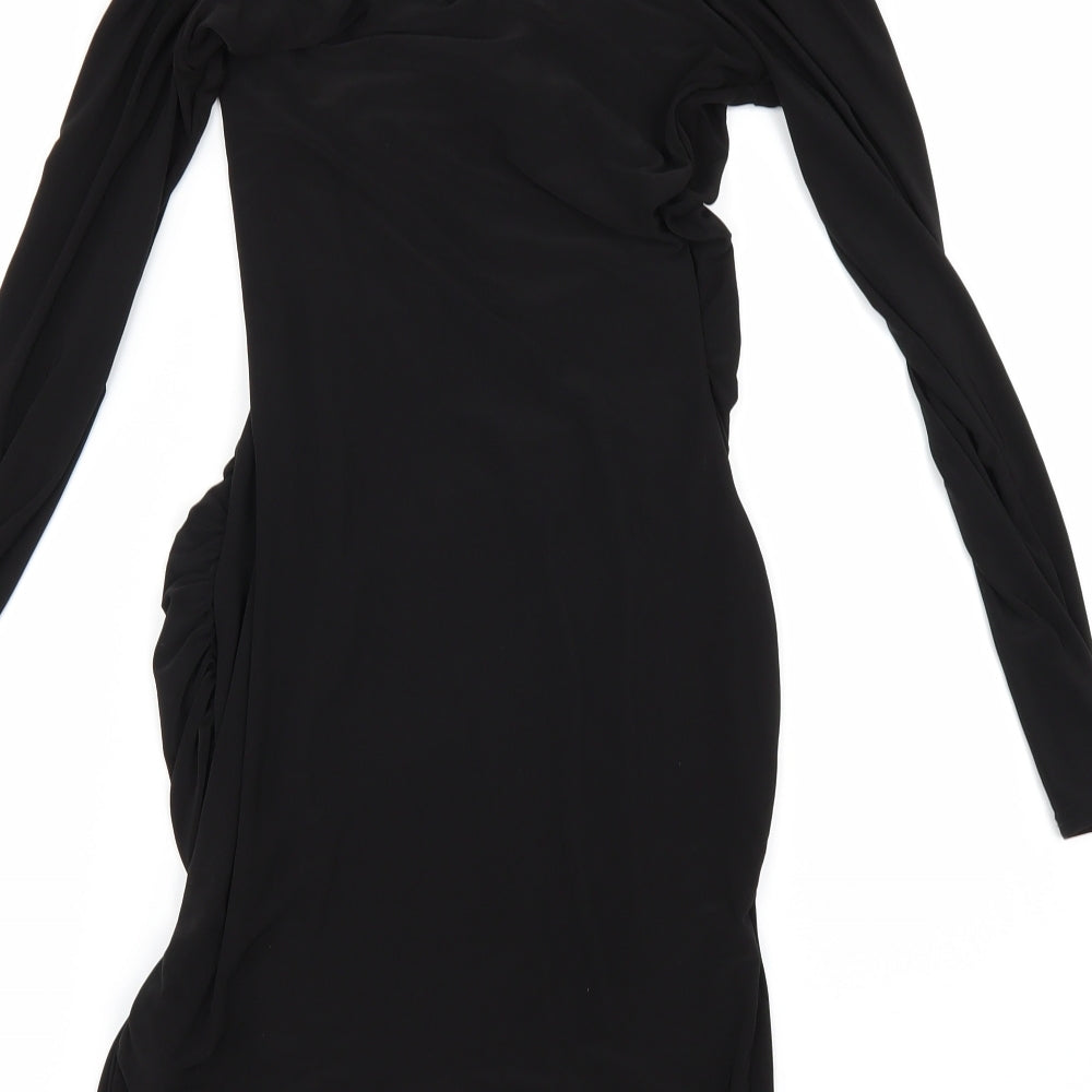 PRETTYLITTLETHING` Womens Black Bodycon Size 6