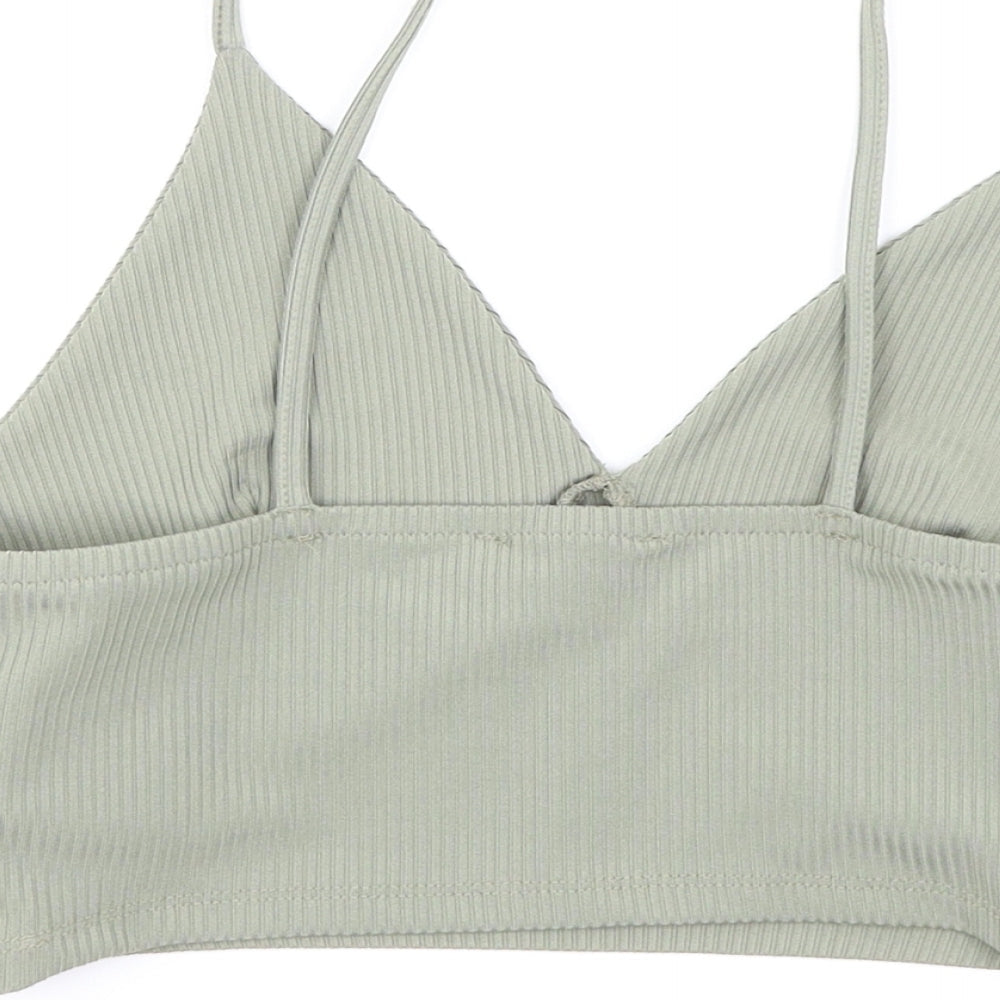 Primark Womens Green Camisole T-Shirt Size S - Cropped