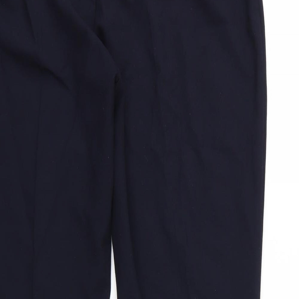 Agenda Womens Blue Rayon Trousers Size 16 L30 in