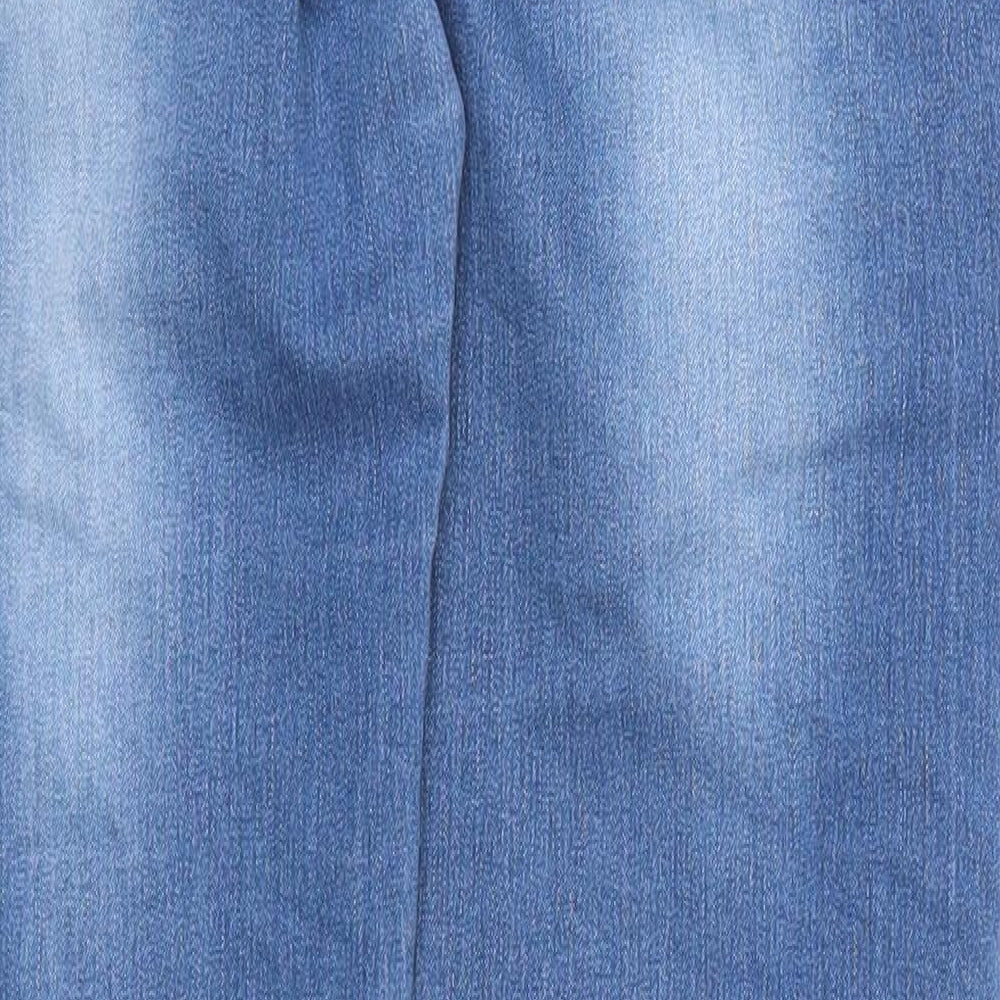 Moon Girl Womens Blue Denim Straight Jeans Size 28 in L20 in