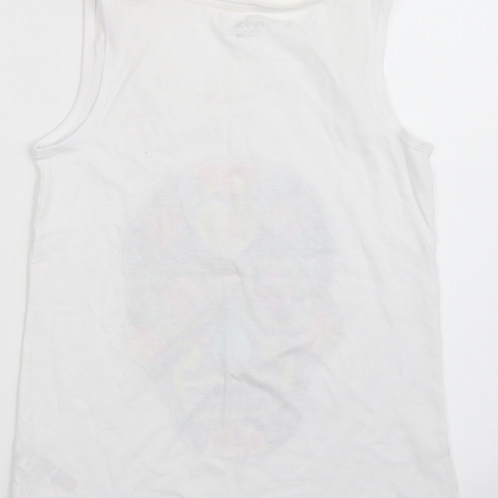 Pep & co Womens White Basic Tank Size 8