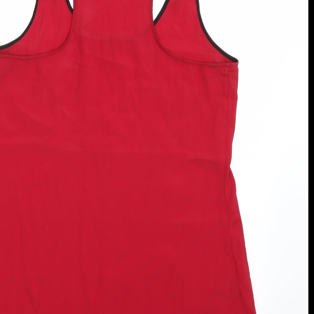 Riverisland Womens Red Basic Tank Size 10