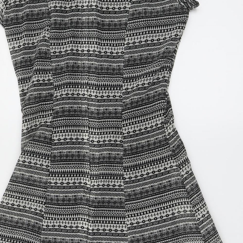 H&M Womens Black A-Line Size 8