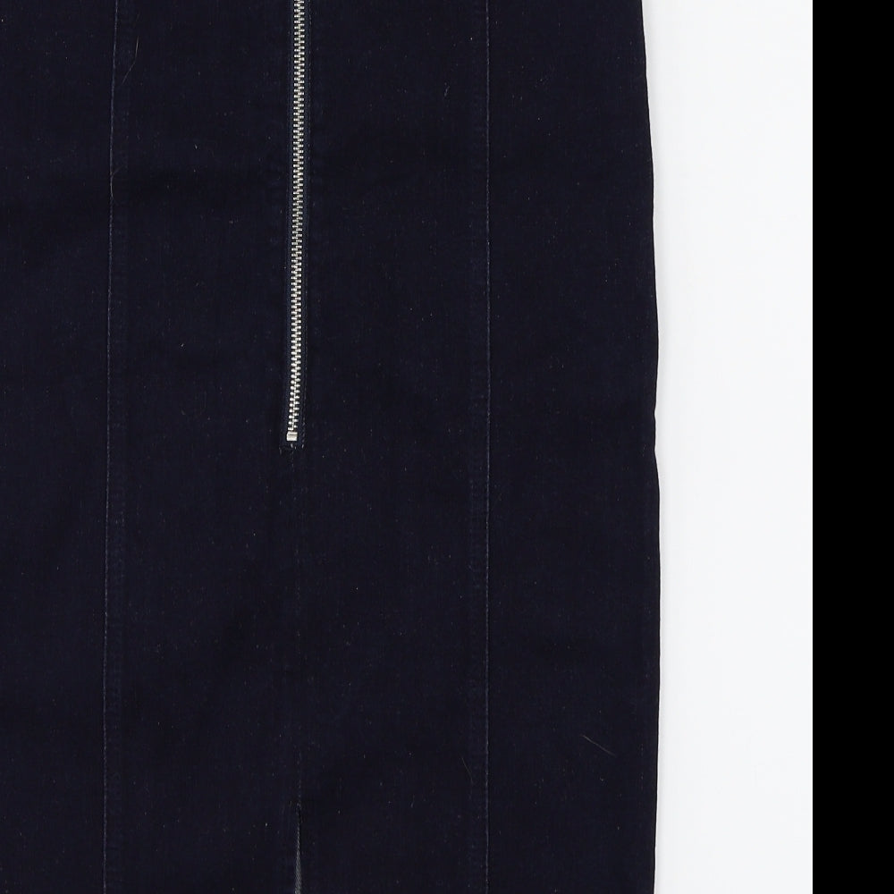 Miss Selfridge Womens Blue A-Line Skirt Size 12