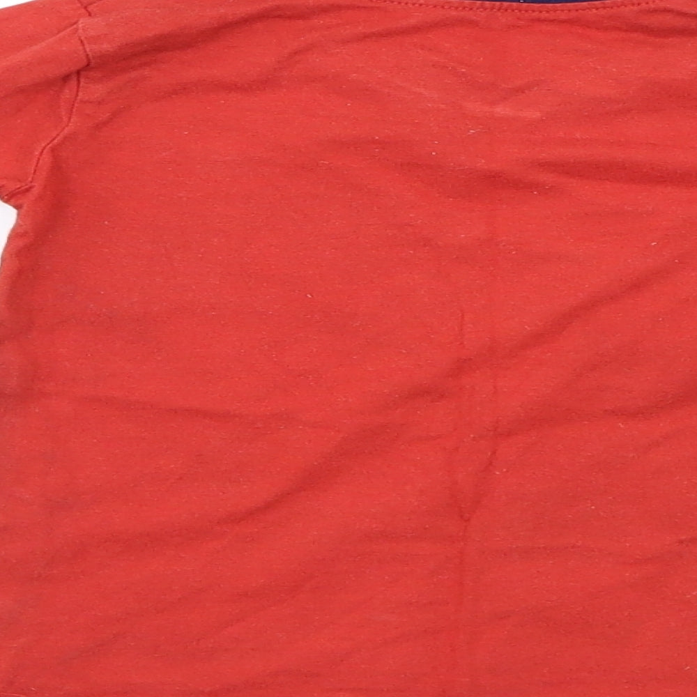 George Boys Red Basic T-Shirt Size 12-18 Months