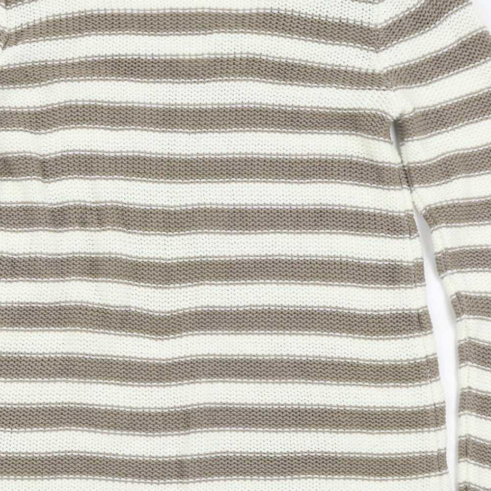H&M Womens White Polka Dot Pullover Jumper Size S