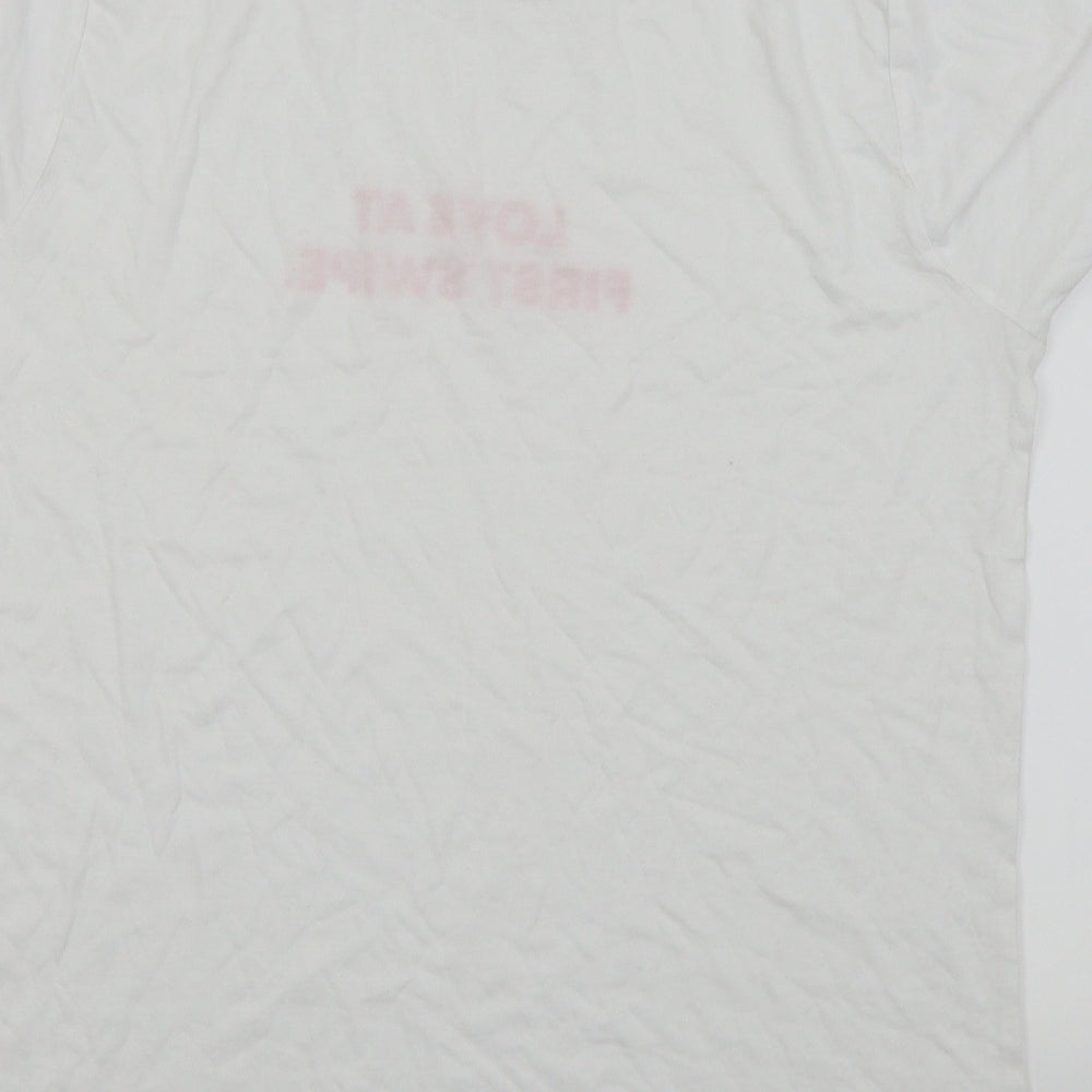 New Look Womens White Basic Polo Size 14