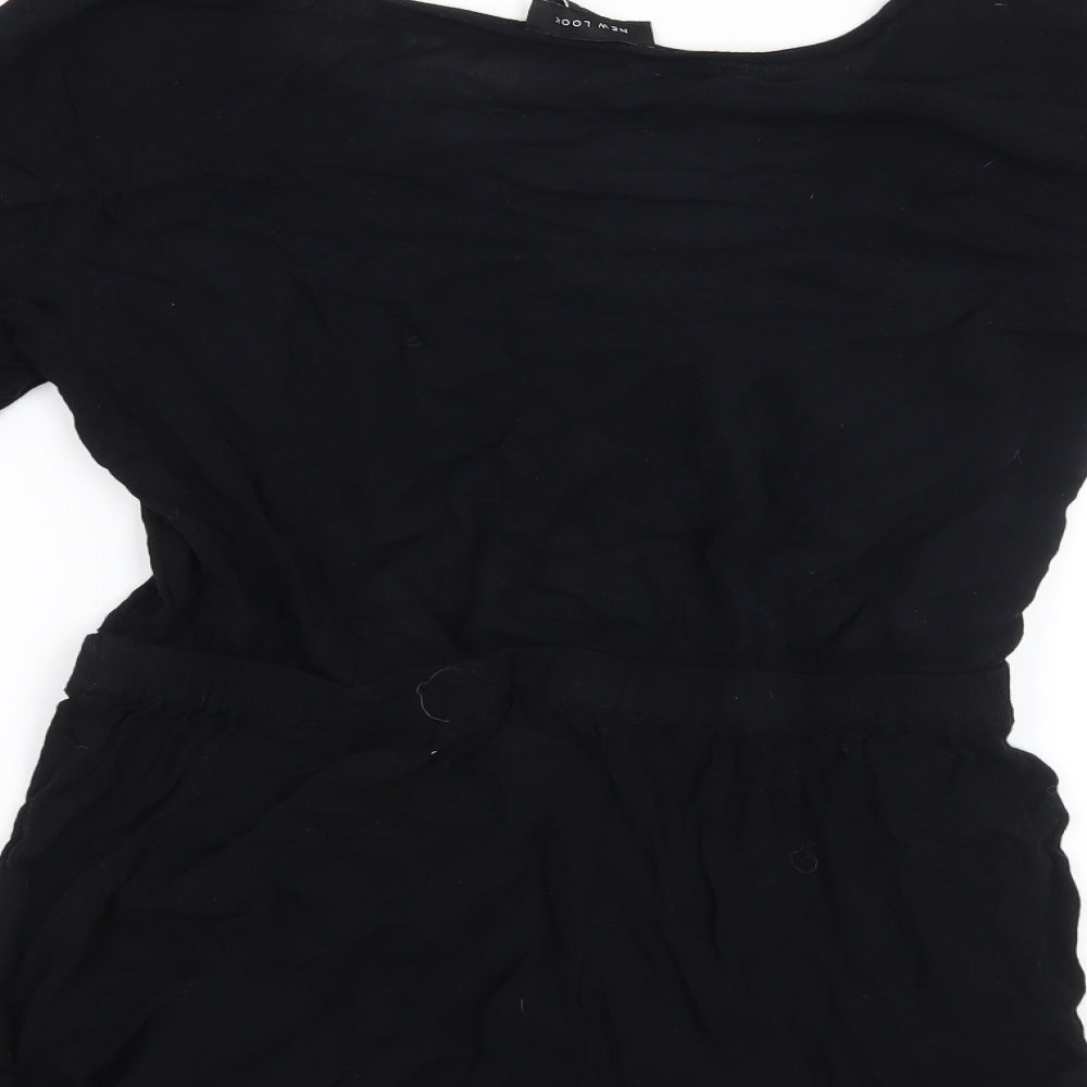 New Look Womens Black Playsuit One-Piece Size M